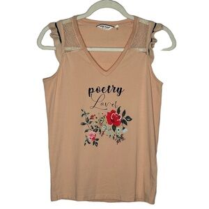 NAF NAF “Poetry Lover” Floral Tank Top